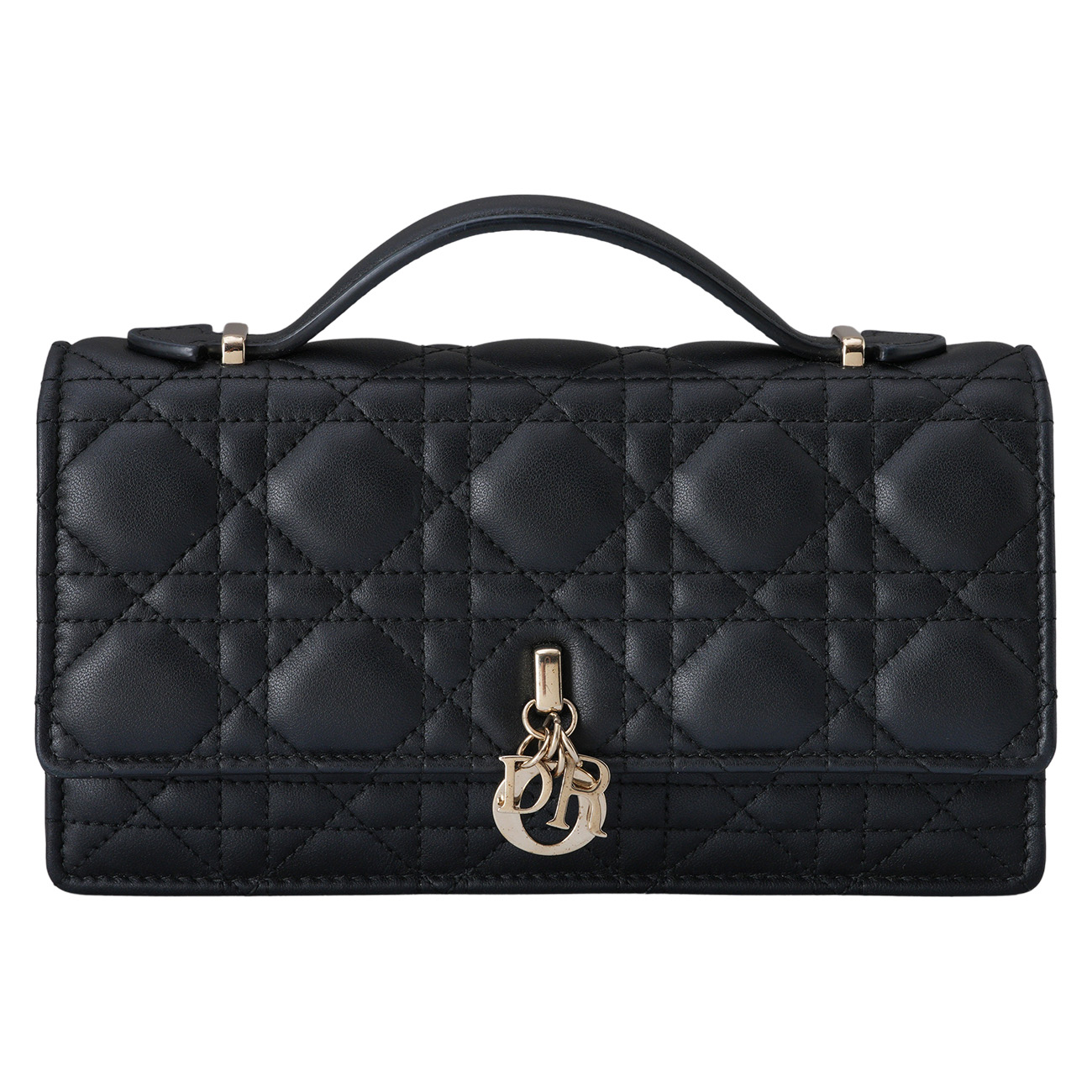 CHRISTIAN DIOR(USED)디올 마이디올 미니 탑핸들 체인 숄더백 블랙